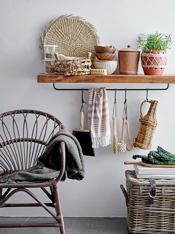 Spülbürste Buche Natur Bloomingville – Rosshaar Borsten, Ergonomisch
