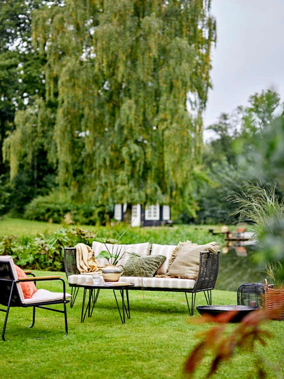 Wasserkrug Steingut Bloomingville Solange Natur Unikat