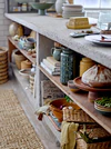 Butterdose Bloomingville Rani Gelb Steingut Unikat-Design