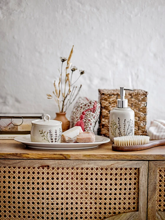 Servierplatte Steingut Natur Bloomingville Bea Unikat Design