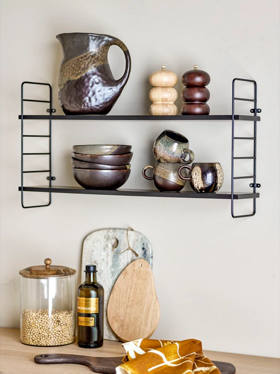 Schneidebrett-Set Bloomingville Gong Natur Gummibaumholz