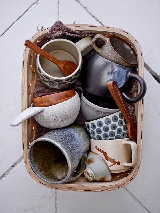 Aufbewahrungskorb-Set Bloomingville Wilja Natur Tannenholz Unikat