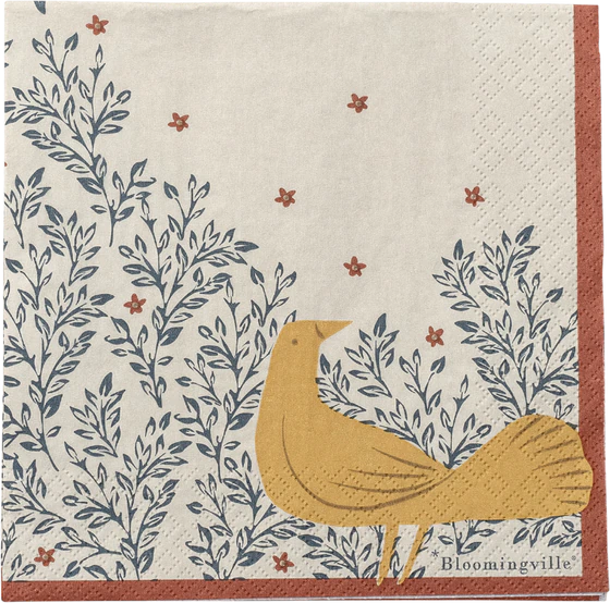 Papierservietten Bloomingville Hezha Gelb FSC® Mix 33x33 cm