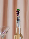 Weinflaschenverschluss Bloomingville Lynn Violett Glas Unikat
