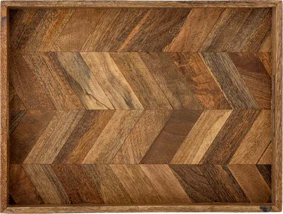 Serviertablett Mangoholz Bloomingville Katalyn Unikat Natur