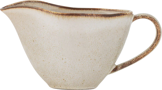 Sauciere Bloomingville Sandrine Natur Steingut Unikat