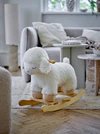 Schaukeltier Schaf Weiß Bloomingville Laasrith – Kuscheliges Polyester