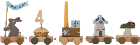 Geburtstagszug Bloomingville MINI Alfi Braun FSC®100% MDF