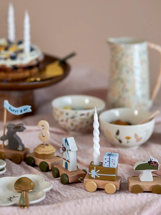 Geburtstagszug Bloomingville MINI Alfi Braun FSC®100% MDF