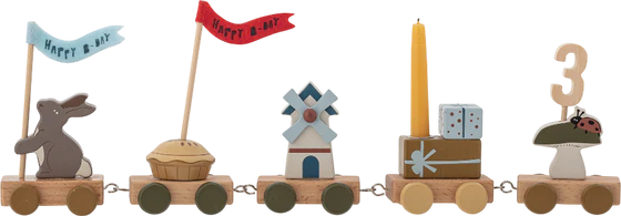 Geburtstagszug Bloomingville MINI Alfi Braun FSC®100% MDF