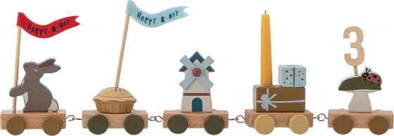 Geburtstagszug Bloomingville MINI Alfi Braun FSC®100% MDF