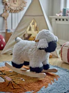 Runder Kinderzimmerteppich Bloomingville Leroy Blau Baumwolle