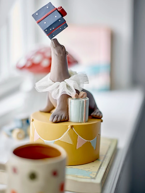 Dekorativer Kerzenhalter Bloomingville Flor Gelb Polyresin