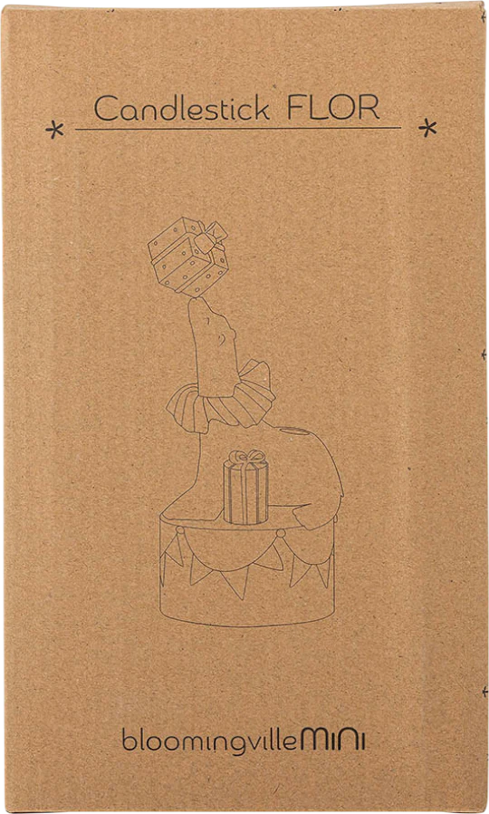 Dekorativer Kerzenhalter Bloomingville Flor Gelb Polyresin