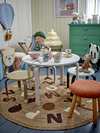 Rundteppich Kinderzimmer Bloomingville Dinne Jute Braun 130cm
