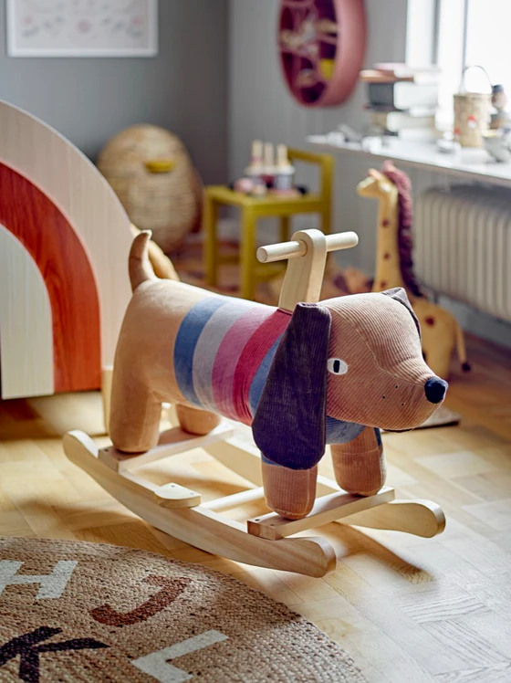 Rundteppich Kinderzimmer Bloomingville Dinne Jute Braun 130cm