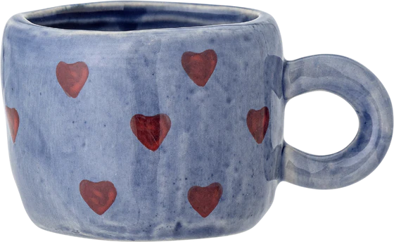Kindertasse Steingut Blau Nini Bloomingville MINI – Handbemalt