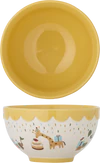 Kinderschale Steingut Bloomingville MINI Celebrate Gelb Unikat