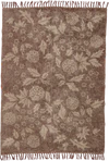 Wohnteppich Bloomingville Malu Braun Baumwolle – Florales Design