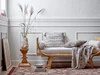 Wohnteppich Bloomingville Malu Braun Baumwolle – Florales Design