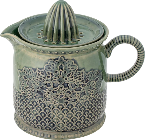 Manuelle Zitronenpresse Bloomingville Liselu Grün Steinzeug