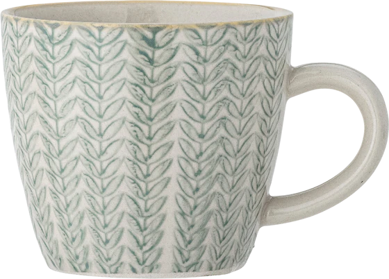 Kaffeetasse Bloomingville Maple Grün Steingut Unikat