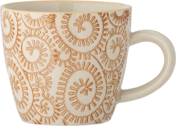 Kaffeetasse Steingut Orange Bloomingville Maple Unikat