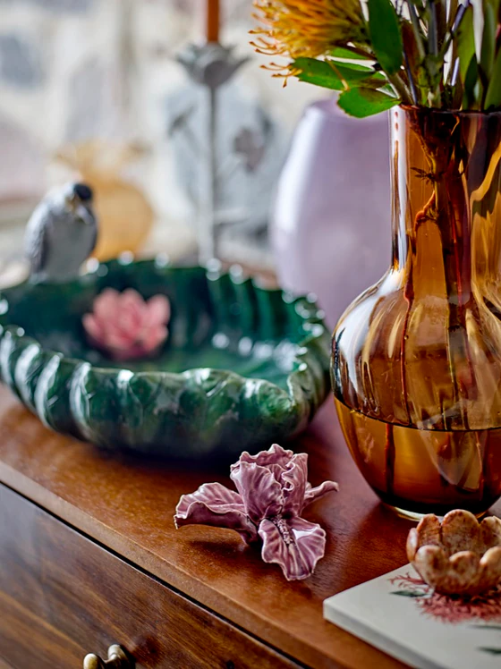 Dekorative Steingut-Figur Bloomingville Rosali Violett – Einzigartiges Design