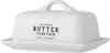 Butterdose Steingut Wendy Weiß Bloomingville – Cottage-Stil