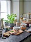 Set aus Steingutschalen Linora Grün Bloomingville – Unikat Design