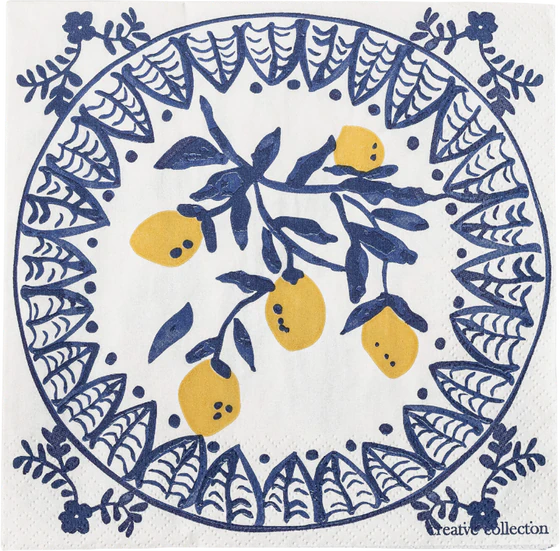 Papierservietten Bloomingville Maxima Blau FSC® Mix 33x33 cm