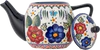 Teekanne mit Sieb Bloomingville Florist Rot Steinzeug Unikat