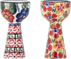 Eierbecher-Set Bloomingville Florist Rot Steingut Unikat