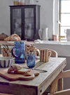 Trinkglas-Set aus Glas Blau Bloomingville – Mundgeblasen Unikat