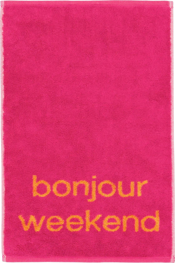Handtuch Cawö Postcards 100-05 Bonjour – Flauschig Baumwolle