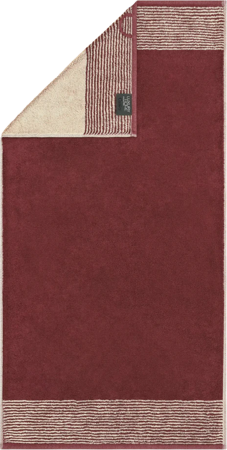 Handtuch Cawö Two-Tone 590-23 Bordeaux – Flauschig & Saugstark