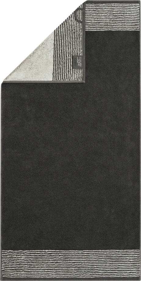 Handtuch Cawö Two-Tone 590-73 basalt – Saugfähig & Hautfreundlich