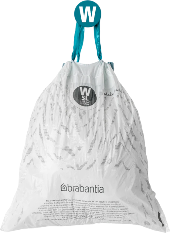 Müllbeutel brabantia PerfectFit 5L Weiß 20 Stk reißfest