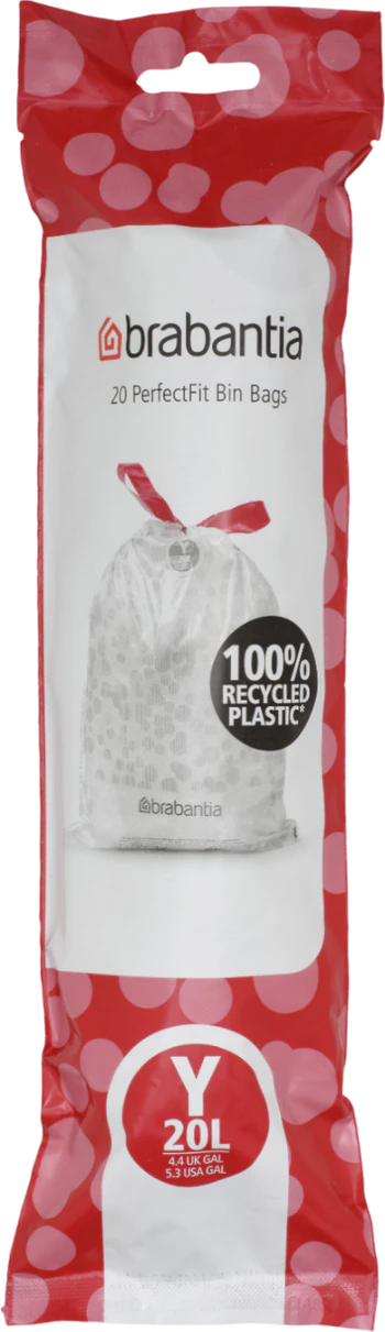 Müllbeutel 20L Weiß brabantia PerfectFit Typ Y 20 Stk Reißfest