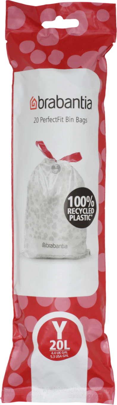 Müllbeutel 20L Weiß brabantia PerfectFit Typ Y 20 Stk Reißfest