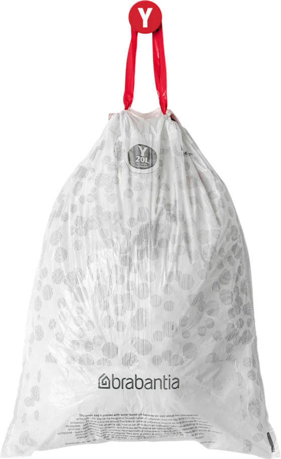 Müllbeutel 20L Weiß brabantia PerfectFit Typ Y 20 Stk Reißfest