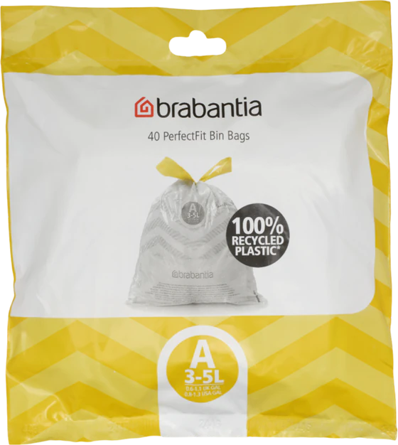 Müllbeutel 3L weiß 40 Stk brabantia PerfectFit reißfest