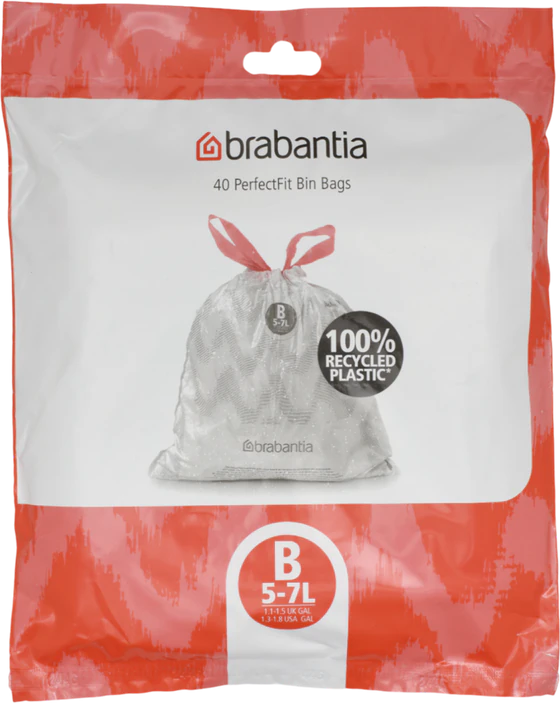 Müllbeutel 5L brabantia PerfectFit 40 St. reißfest weiß