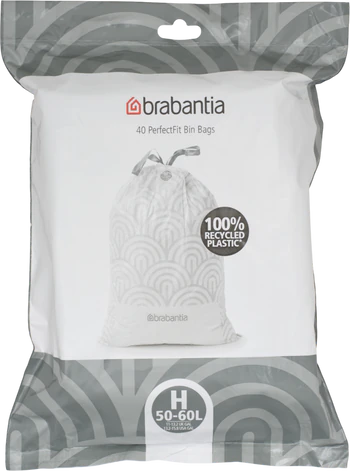 Müllbeutel brabantia PerfectFit 50-60L 40 Stk reißfest weiß