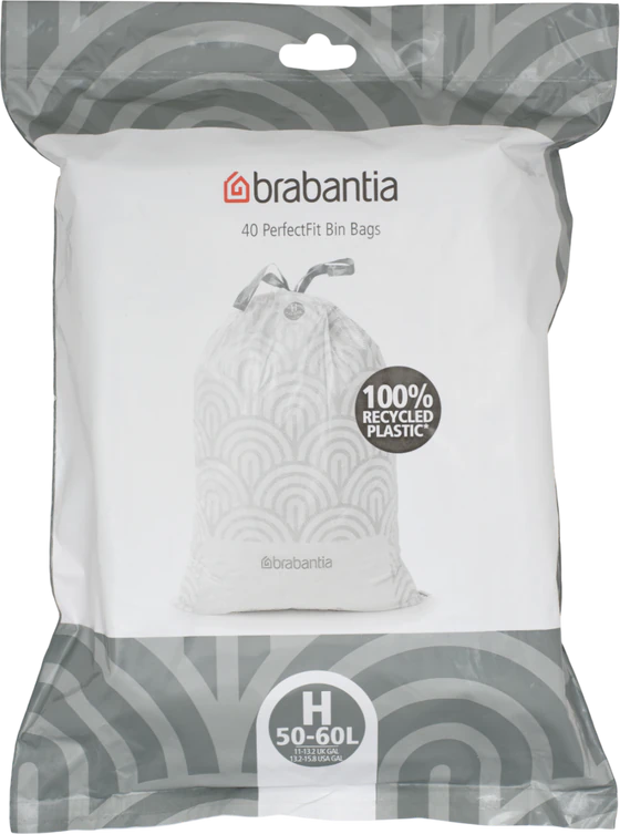 Müllbeutel brabantia PerfectFit 50-60L 40 Stk reißfest weiß