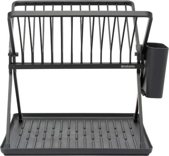 Geschirrabtropfgestell brabantia Grau – Faltbar & Platzsparend