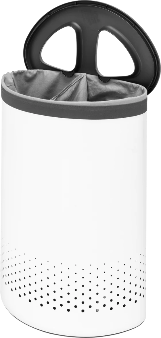 Wäschebox mit Trennsystem 55L Brabantia Selector – Stahl/Kunststoff