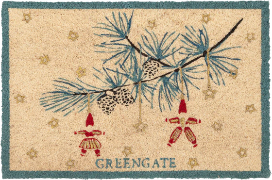 Fußmatte Greengate Juana Weiß – Kokosfaser Rutschfest