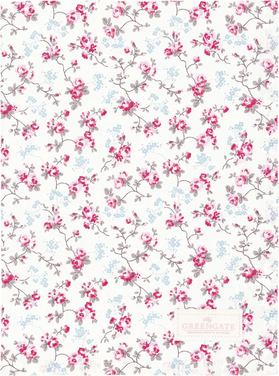 Geschirrtuch Greengate Elsy Weiß Baumwolle Floral