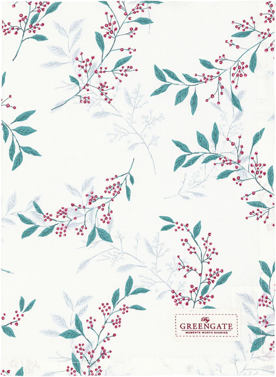 Geschirrtuch Greengate Julani Weiß – 100% Baumwolle, Saugstark